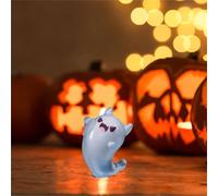 Halloween Garden Decorations Cute Glow in The Dark Halloween Doll Decoration Accessory Desktop Mini Ornaments Skeleton Decoration (A, 2. 6x3. 2x3. 2cm)