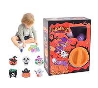 Halloween Gashapon Machine Toy, Minis Vending Machine, Toy Vending Machine for Kids with 6 Gashapon, Surprise Lucky Claw Machine,Arcade Minis Vending Machines for Home Parties Birthday Present, A