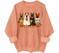 Halloween German Shepherd Sweatshirt Halloween Dogs Shirts German Shepherd Ghost Hoodie Dog Lover Gift Top