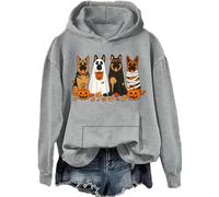Halloween German Shepherd Sweatshirt Halloween Dogs Shirts German Shepherd Ghost Hoodie Dog Lover Gift Top