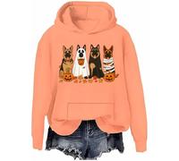 Halloween German Shepherd Sweatshirt Halloween Dogs Shirts German Shepherd Ghost Hoodie Dog Lover Gift Top