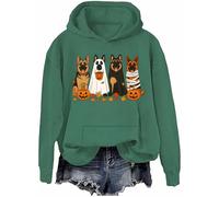 Halloween German Shepherd Sweatshirt Halloween Dogs Shirts German Shepherd Ghost Hoodie Dog Lover Gift Top