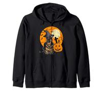 Halloween German Shepherd Zip Hoodie