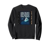 Halloween Ghost 1980s Aesthetic VHS Haunted Vintage Sweatshirt