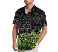 Halloween Ghost 3D Pattern Tshirts Casual Short Sleeve O Neck Tops Mens Print Fashion Short Sleeve Tee Shirt Pack Halloween Costumes Navy