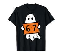 Halloween Ghost 6 7 Placard Six Seven 67 Costume Boys Kids T-Shirt