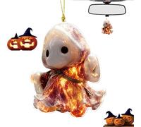Halloween Ghost Acrylic Decoration | Two-dimensional Halloween Tree Stickers, Witch Theme Autumn Home Decoration for Kitchen Bedroom Living Room Offices and Aul