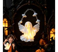 Halloween Ghost Angel Candy Treat Bags, Gothic Wing Design Goodie Storage Pouches, Great for Halloween costume matching, trick or treat events, holiday gift packaging, party favor (1Pc)