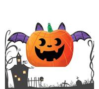 Halloween Ghost Blasable Balloons | Aluminium Paper Balloons with Standing Skeleton | Party Decorations and Event for Home, Garden, School and Celebration