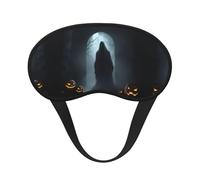 Halloween-Ghost Blocking Light Mask Sleep Aid, Comfortable Blackout Sleep Mask for Travel Yoga, Soft Eye Cover