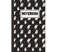 Halloween Ghost Boo Notebook Gifts For Man Women Kids: Halloween Ghost Boo 6 x 9 in 100 Pages Notebook Paperback Ghost Boo Pattern