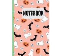 Halloween Ghost Boo Notebook Gifts For Man Women Kids: Halloween Ghost Boo 6 x 9 in 100 Pages Notebook Paperback Ghost Boo Pumpkin BatPattern