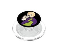 Halloween Ghost Boo Three Ghosts Full Moon Cute Graphic PopSockets PopGrip for MagSafe