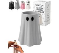 Halloween Ghost Can Sleeve，Drink Holder | Halloween Ghost Holder With Straw Hole ，Replaceable Desktop Decor Gift