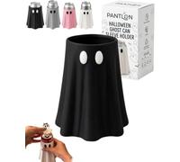 Halloween Ghost Can Sleeve，Drink Holder | Halloween Ghost Holder With Straw Hole ，Replaceable Desktop Decor Gift