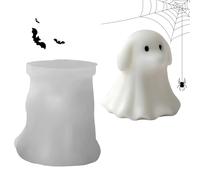 Halloween Ghost Candle Silicone Mold - 3D Scented Candle Making Wax Mold,Cute Epoxy Resin Moulds Craft Supplies for Making Chocolate Cake Decor Soap Gypsum