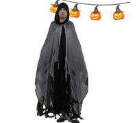 Halloween Ghost Cape, Black Cape Halloween Costumes, Halloween Costumes Adults, Scream Grim Reapers Costume, Witch Cloak Hoodies Halloween Costume, For Stage Show, Masquerade Ball and Cosplay