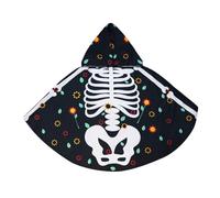 Halloween Ghost Cape Skeletal Frame Cape Creepy Spooky Fashion Gothic Horror Theme Halloween Costumes Party Fancy Dress Costume