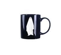 Halloween Ghost Ceramic Mug - Spooky Cute Coffee Tea Cup for Parties and Daily Use, 9.5cm Novelty Drinkware, Microwave Dishwasher Safe, Festive Autumn Gift