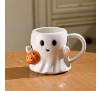 Halloween Ghost Coffee Mug, Ceramic Ghost Face Mug, Cute Cartoon Ghost Mugs, Ghost Shaped Mug, Halloween Ghost Coffee Mug