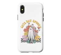 HALLOWEEN GHOST COSTUME CUTE BUT SPOOKY LITTLE FLORAL CHECK Case for iPhone X/XS