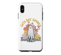 HALLOWEEN GHOST COSTUME CUTE BUT SPOOKY LITTLE FLORAL CHECK Case for iPhone XS Max