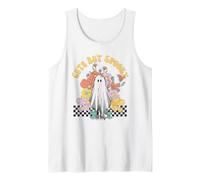 Halloween Ghost Costume Cute BUT Spooky Little Floral Check Tank Top
