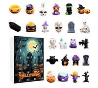 Halloween Ghost Countdown Calendar,Halloween 2025 Collectible Dolls Advent - Spooky Pendants Doll Figures Ornament Festive Holiday Decor for Kids Home Adults Friends Shop Family Girls