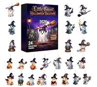 Halloween Ghost Countdown Calendar Spooky 2D Acrylic Lighted Frame Toy