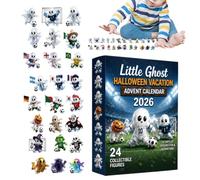 Halloween Ghost Countdown Calendar - Spooky Planner, 24-day Acrylic Figure For Kid Activities, Seasonal Display With Soccer Theme, Holiday Prop, Spooky Planner For Family Nights, School Rooms, Parties