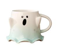 Halloween Ghost Cup,460ml Porcelain Water Drink Mug Ceramic Tea Cups | Halloween Mugs with Handle for Cafe Kitchen Dining Room Living Room Study