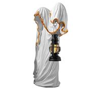 Halloween Ghost Decor - Table Decor Ghost with Lantern Sculpture | Collectible Figurines Table Centerpieces Spooky Halloween Decorations for Bedroom Living Room Outdoor Yard Garden