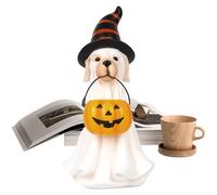 Halloween Ghost Decoration - Room Decoration Ghost Animals Cute Figures | Ghosts Dogs And Cats Holding Pumpkins | Spooky Statue Home Decor For The