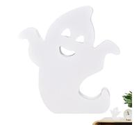 Halloween Ghost Decorations, Wooden Ghost Decorations - Cute Table Ornaments with White Ghost Signs | White Ghosts Signs Ghosts Table Ornaments Cute s