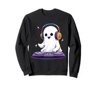Halloween Ghost DJ EDM Music Party Spooky Season Boo Rave Sweatshirt