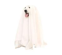 Halloween Ghost Dog Costume Ghost Pet Cloak Spooky Cosplay Costume Soft Breathable Party Ghost Cosplay Decorations Props Pet