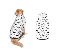 Halloween Ghost Dog Hoodie - Spooky Pet Cosplay Sweatshirt with Pocket, Comfortable Pullover Costume for Medium and Large Dogs