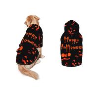 Halloween Ghost Dog Hoodie - Spooky Pet Cosplay Sweatshirt with Pocket, Comfortable Pullover Costume for Medium and Large Dogs