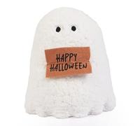 Halloween Ghost Door Stops - Spooky & Cute Door Holders, Ghost with Witch Hat or Happy Halloween or Pumpkin, Festive Home Decor (Gary The Ghost (Happy Halloween))