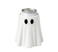 Halloween Ghost Drink Cup Cover, 3D Printed PLA Can Holder | Anti-Slip 12oz Can Insulating Sleeve, Reusable Gothic Beer Cooler Table Decor for Holiday Party Gifting