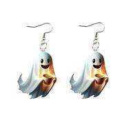 Halloween Ghost Earrings for Women Cute Spooky Ghost Dangle Earrings Gothic Halloween Jewellery Funny Holiday Party Jewelry Accessories Gifts