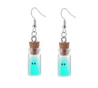 Halloween Ghost Earrings for Women Glow in The Dark Gothic Spectre Dangle Earrings Horror Party Costume Jewelry Accessories