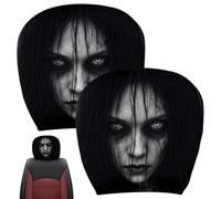 Halloween Ghost Face Headrest Covers Pack of 2 Universal Scary
