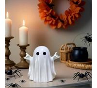 Halloween Ghost Figurine,Funny Finger Ghost Ornaments,Spooky Resin Ghosts Statue,Farmhouse Tiered Tray Decor,Ghosts Halloween Decoration for Coffee Table Shelf Mantel Display