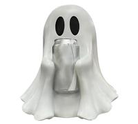 Halloween Ghost Figurine, Ghost Can Holder | Decorative Resin Sculpture for Birthday Home Halloween All Saints Christmas