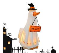 Halloween Ghost Figurine, Illuminated Decorations Ghosts Scary Animals | Table Decorations for Fireplace Haunted House Driveway Camping Porch Window