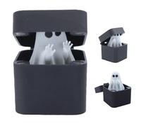 Halloween Ghost Figurine - Scare Ghost Gag Box, Halloween Figurine Decoration for Office Table Library Table, Enhance Holiday and Scary Guests