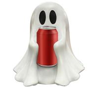 Halloween Ghost Figurine - Spooky Ghosts Soda Holder | Resin Decorations Festive Sculpture for Party Desk Workplace Table Holiday Home Birthday Shelf