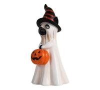 Halloween Ghost Figurines | Dog Cat Ghost Figurines Office Decor - Sculptures Resin Decorations Halloween Party Supplies for Office Table Top Living Room Library Bedroom