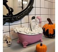 Halloween Ghost Figurines - Halloween Resin Ghost Statue | Carved Scene Prop Collectible | Shelf Desk Mantel Windowsill Porch Fireplace Decoration, Spooky Bathing Figure, Movie Night Holiday Display